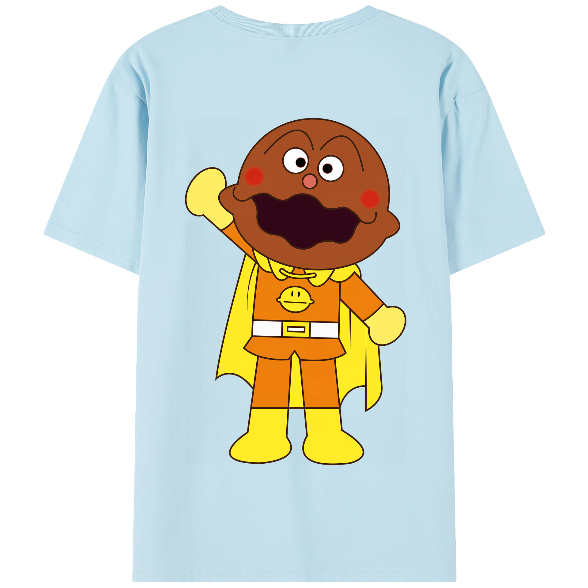 （画像用） アンパンマン Anpanman 綿100％半袖Tシャツ（背面プリント）